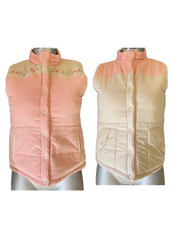 Limited Too Jackets & Blazers - Cottagecore Reversible Puffer Vest Jacket Floral Feminine Corduroy Western Fairy